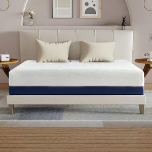 14 in. King Memory Gel Foam Mattress Medium Edge Support Pressure Relief for a Good Night's Sleep Boxed Set