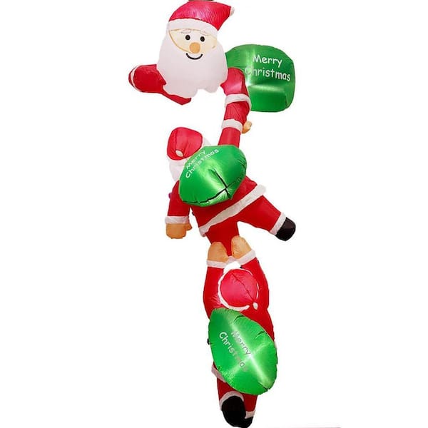 8 ft. Inflatable Christmas Outdoor Decor with LED Lights-Xmas Lawn Yard Blow-Up