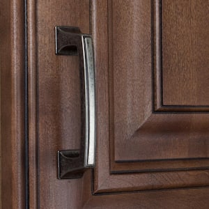 3 in. Center-to-Center Weathered Nickel Deco Base Cabinet Pulls (10-Pack)