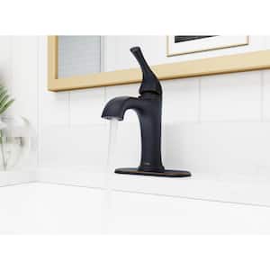 Ladera Single Handle Single Hole Bathroom Faucet with Deckplate Included in Tuscan Bronze (2 Pack)