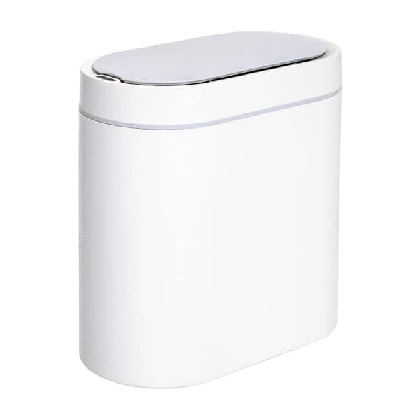 Soft Close, Slim Trash Can 10L with anti - Bag Slip Liner and Lid, Use as  Mini G