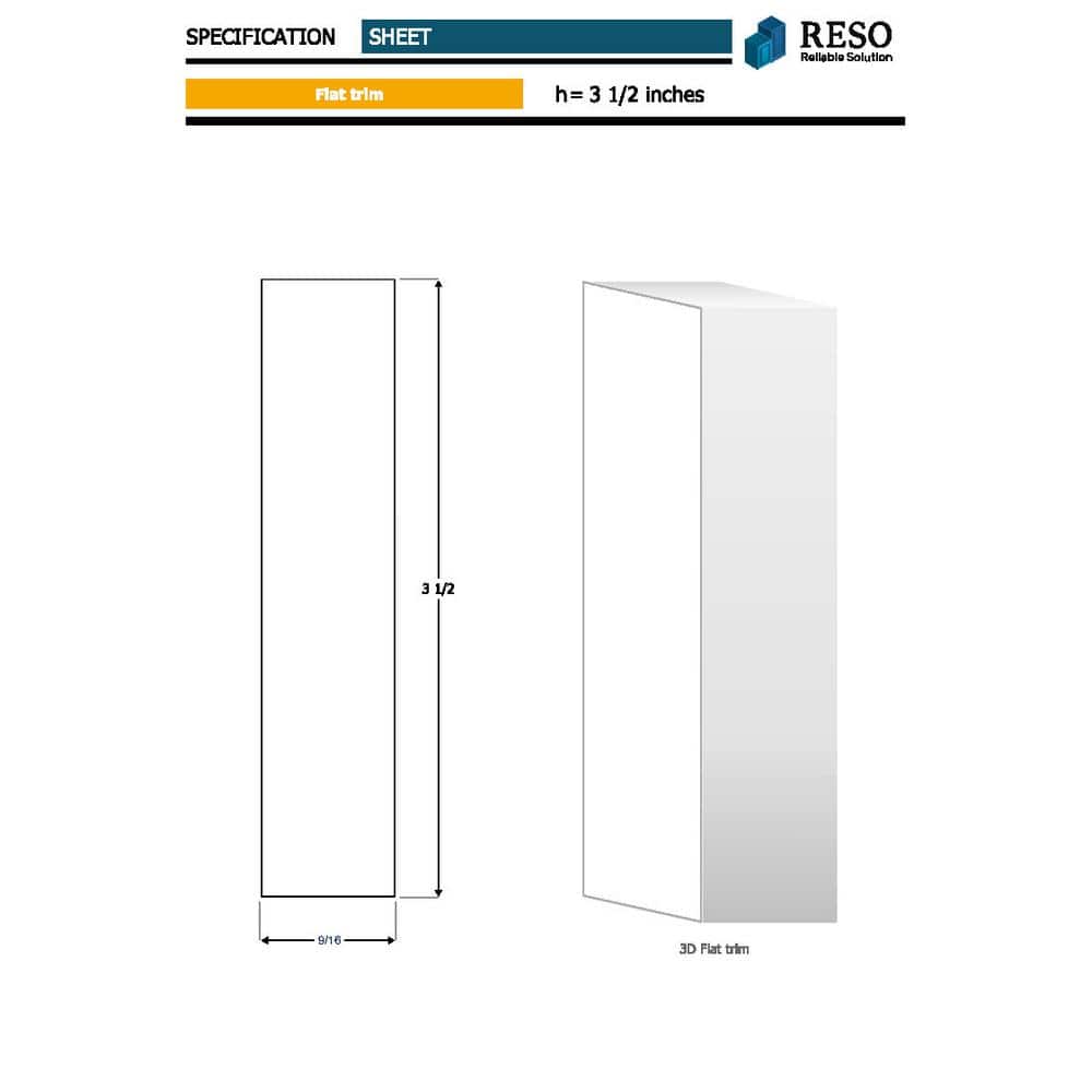 85 Inch White Primed Finger-Jointed Pine Door Molding