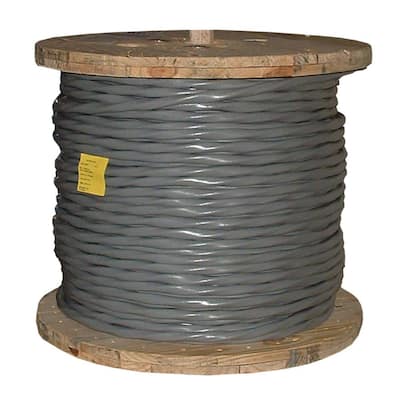 500 ft. 1-1-1-3 Gray Stranded CU SER Cable