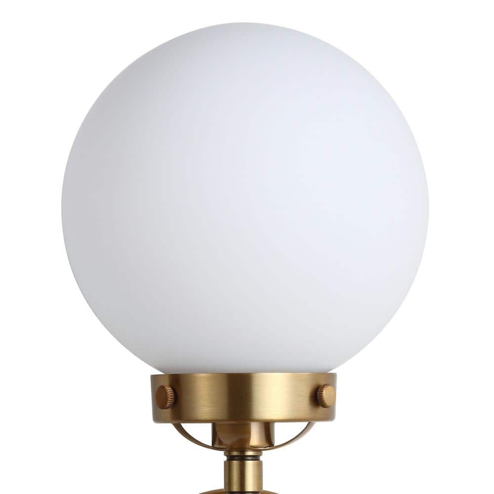 Caleb 11.75'' Antique Gold and Black LED Vanity Light
