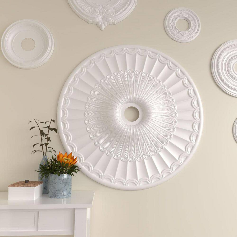 Attica Primed Floral Ceiling Medallion 26"