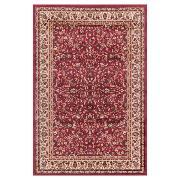 Concord Global Trading Jewel Kashan Red 3 ft. x 4 ft. Area Rug