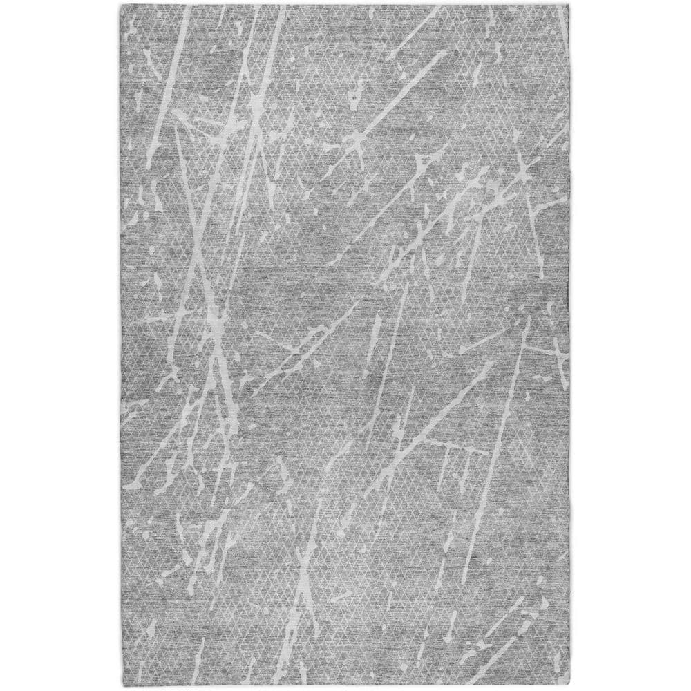 Dream Shag Premium Machine Washable Abstract ADS628 Gray 9 ft. x 12 ft. Area Rug price history on PriceWatchPro