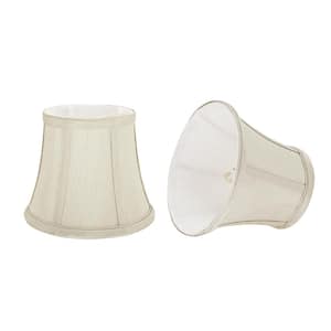 6 in. x 5 in. Ivory Bell Lamp Shade (2-Pack)