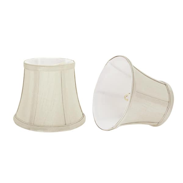 Aspen Creative Corporation 6 in. x 5 in. Ivory Bell Lamp Shade (2-Pack)