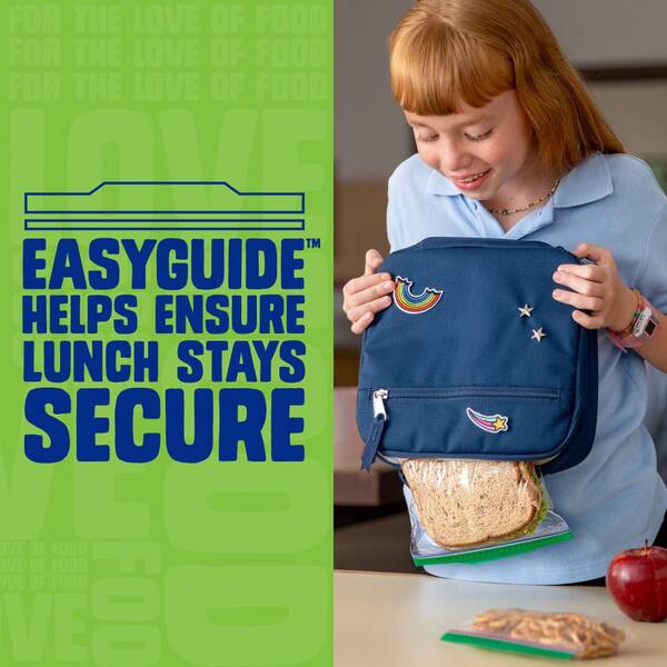 Ziploc Sandwich Bags with EasyGuide (105 Count) 383211 - The Home