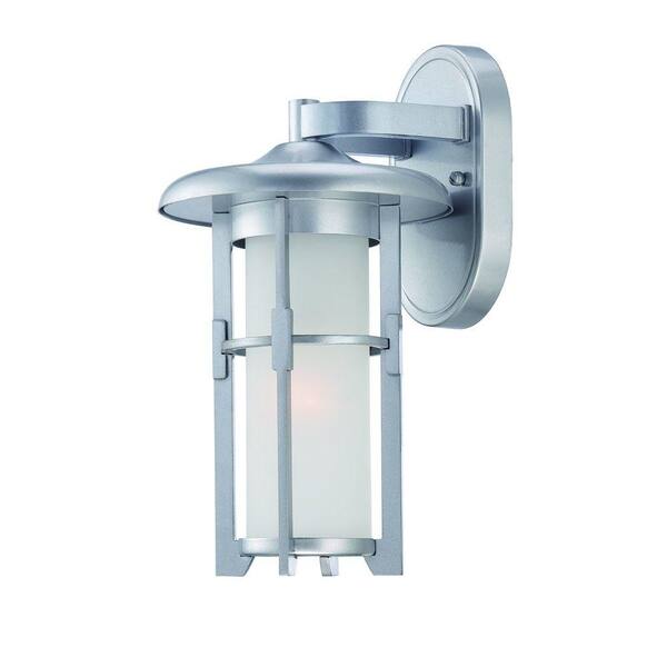 Acclaim Lighting Luma Collection Wall-Mount 1-Light Outdoor Brushed Silver Light Fixture