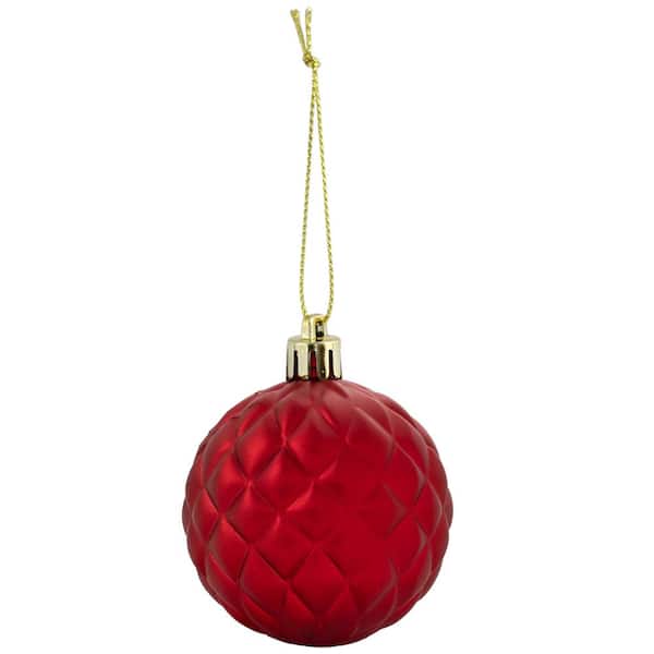 Sunnydaze Winter Wonderland 100-Piece Red Assorted Ornament