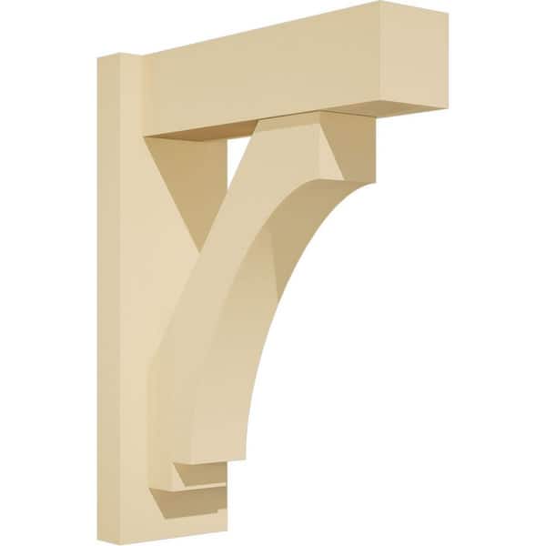 Ekena Millwork Imperial 5 in. W x 18 in. H x 14 in. D Signature Urethane Polyurethane Outlooker with Block Ends