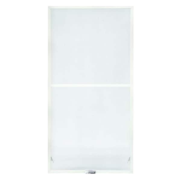 19-7/8 in. x 38-27/32 in. 200 and 400 Series White Aluminum Double-Hung TruScene Window Screen