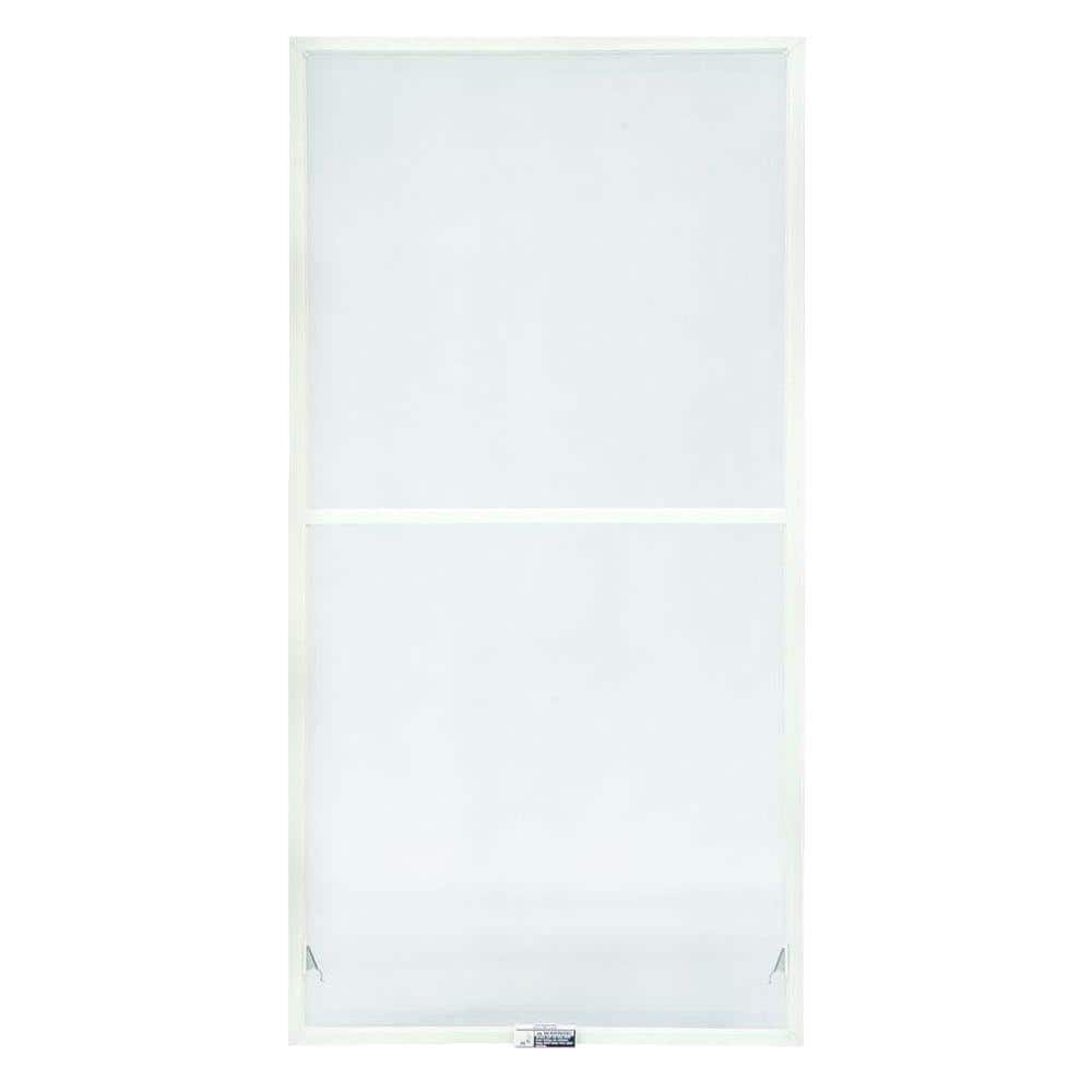 19-7/8 in. x 38-27/32 in. 200 and 400 Series White Aluminum Double-Hung Tru