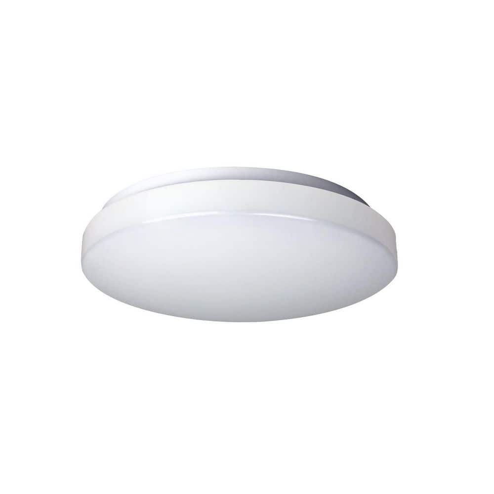 11 in. Round Modern Matte White Flush Mount Integrated LED 16W 2700K-5000K Dimmable Selectable CCT For Kitchen Bed Hall price history on PriceWatchPro