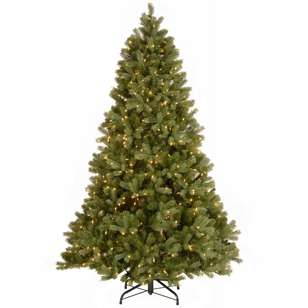 National Tree Company 7.5 ft. Downswept Douglas Fir Artificial Christmas Tree with Dual Color LED Lights