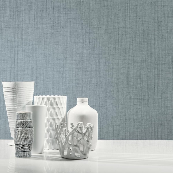 Oriel Slate Fine Linen Vinyl Strippable Wallpaper (Covers 60.8 sq. ft.)