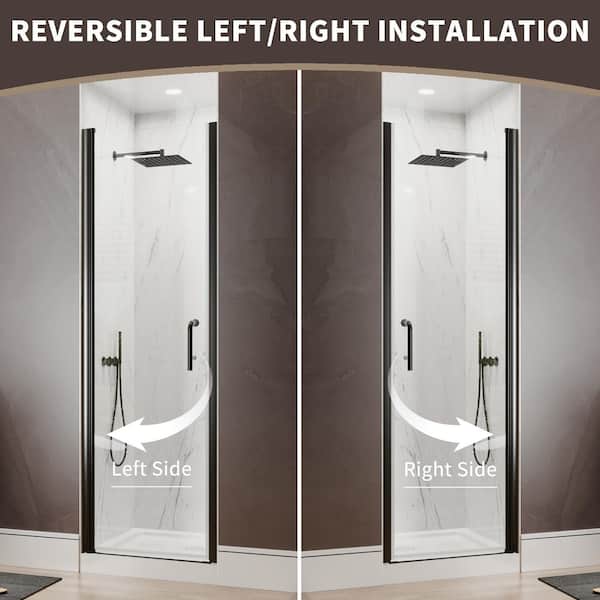 Xspracer Victoria 24 to 26 in. W x 72 in. H Pivot Swing Frameless