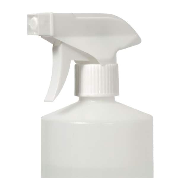 16 oz / 500 ml Clear Plastic Industry Trigger Spray Bottle with White