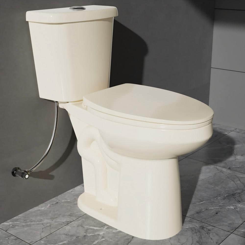 Extra Tall 21 in. 2-Piece Toilet 1.0/1.28 GPF Dual Flush Elongated Raised T