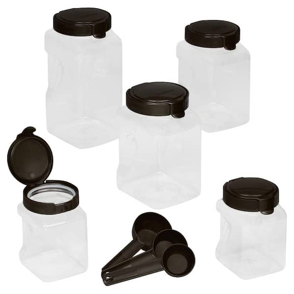 10-Piece Airtight Food Storage Square Canister Set