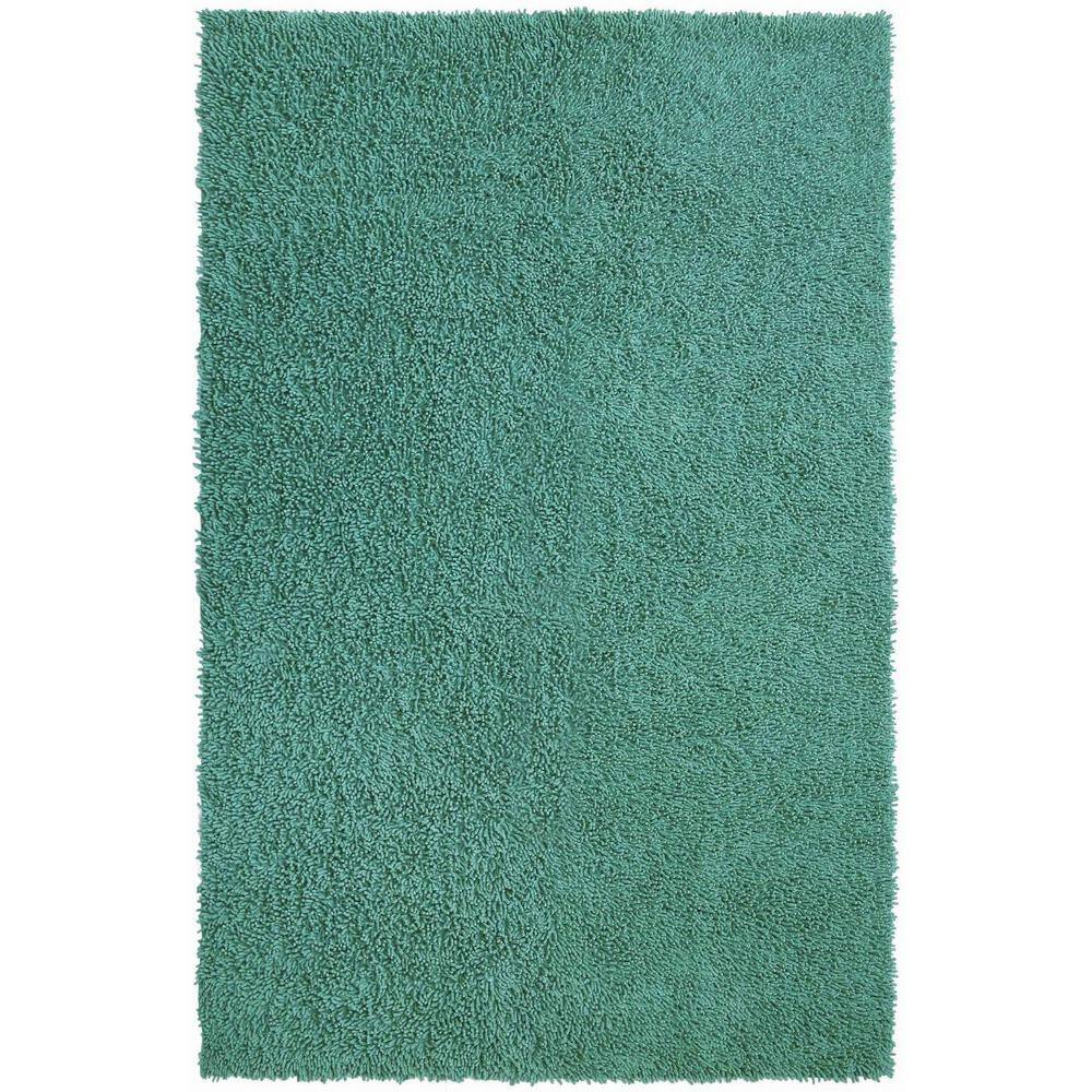 UPC 692789911754 product image for Aqua Shag Chenille Twist 2 ft. 6 in. x 4 ft. 2 in. Accent Rug, Blue | upcitemdb.com