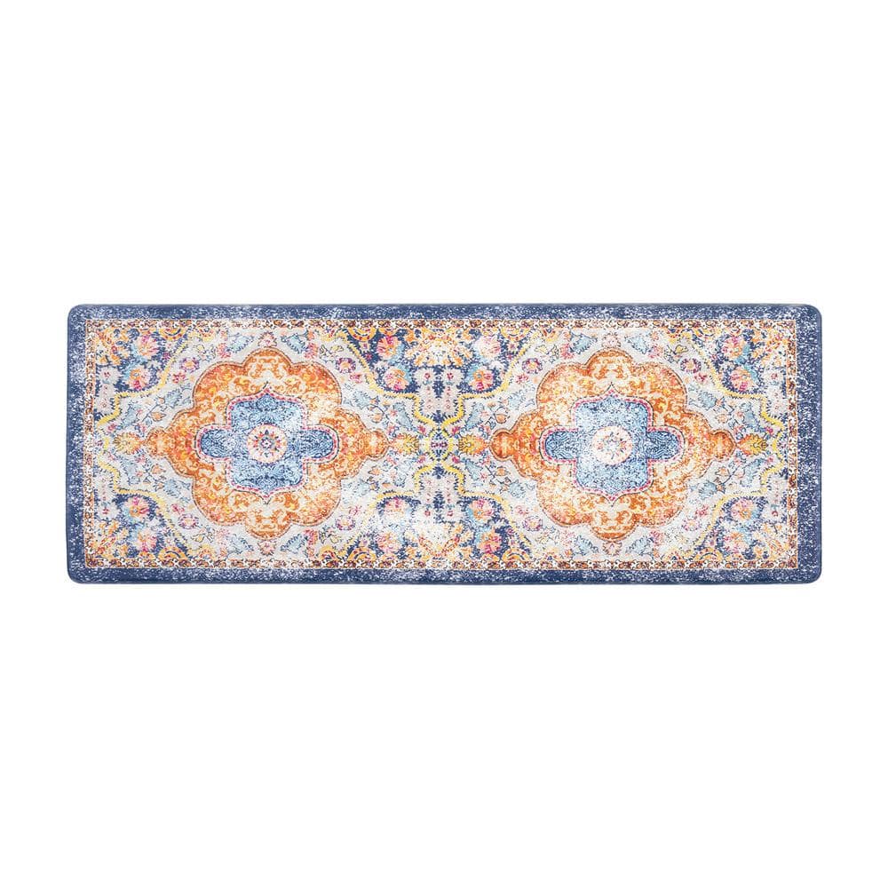 ラグ　good vibes only  グラフィティー　タフティング World Rug Gallery Multi Distressed Bohemian Vintage 18 in. x