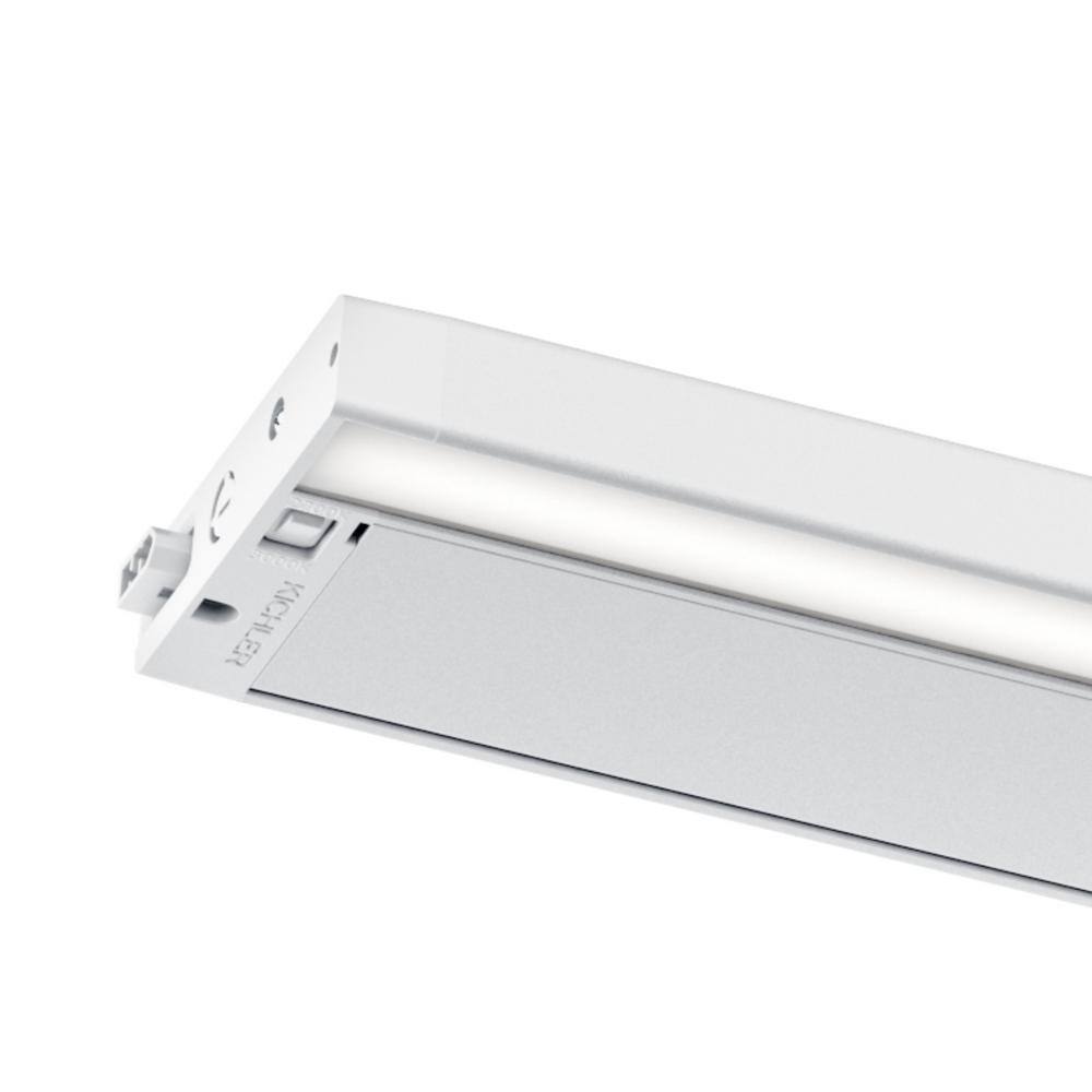 30" White LED Under Cabinet Light Bar with Adjustable Temperature
