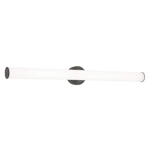 AFX Leia 4 in. 1-Light Black LED Vanity Light