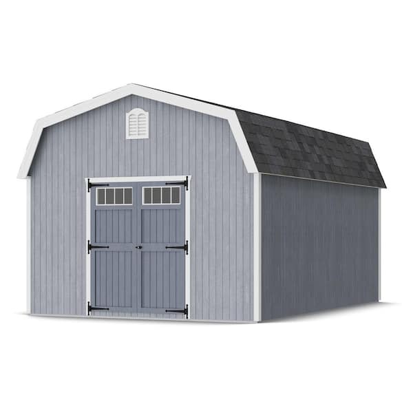 Colonial Woodbury 12 ft. x 18 ft. Outdoor Wood Storage Shed Do-It-Yourself Precut Kit with Floor (216 Sq. Ft.)