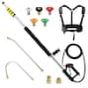 Angel Sar 24 ft. Aluminum Telescoping Pressure Washer Wand, Gutter ...