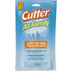 All Family Mosquito Wipes Insect Repellent With 7.15% DEET (15-Count)
