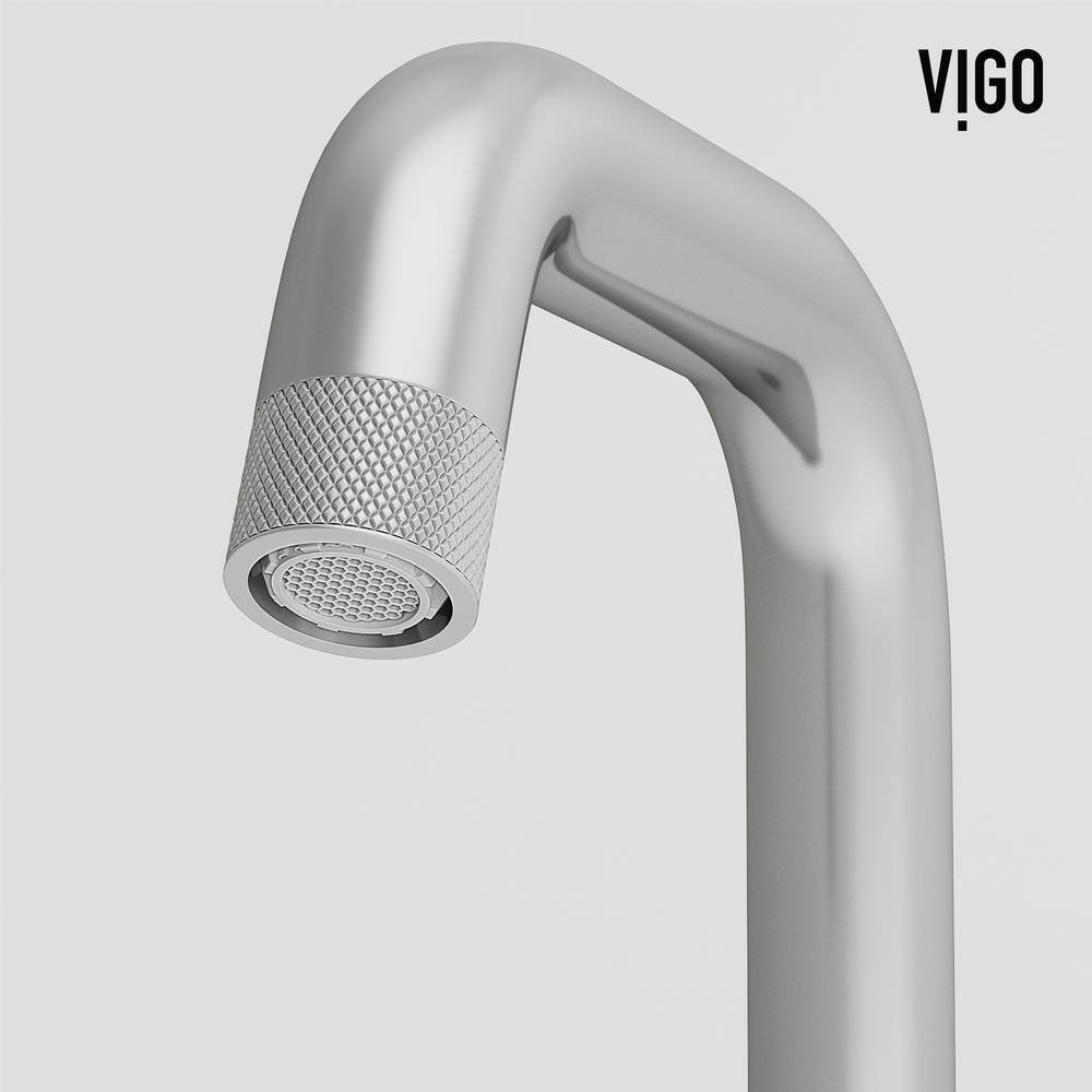 Cass Industrial-Chic Chrome Dual-Wheel Handle Widespread Bathroom Faucet