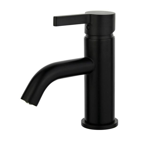 Kingston Brass Concord Single Hole Single-Handle Bathroom Faucet in Matte Black