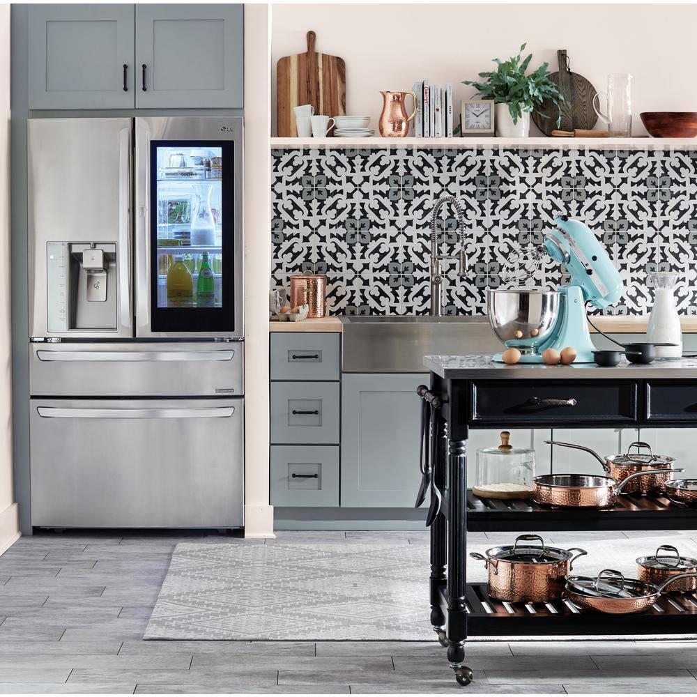 Savannah White Kitchen Cart with Stainless Top - thumbnail 6