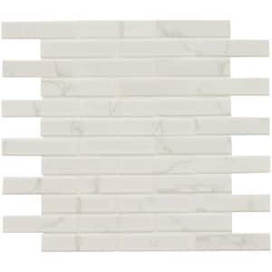 Carrara 11.81 in. x 12.01 in. Matte Porcelain Floor and Wall Tile (0.98 sq. ft./Each)