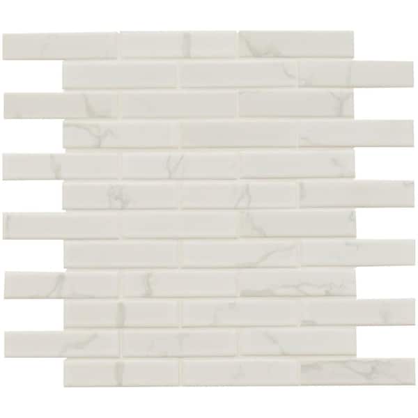 MSI Carrara 11.81 in. x 12.01 in. Matte Porcelain Floor and Wall Tile (0.98 sq. ft./Each)