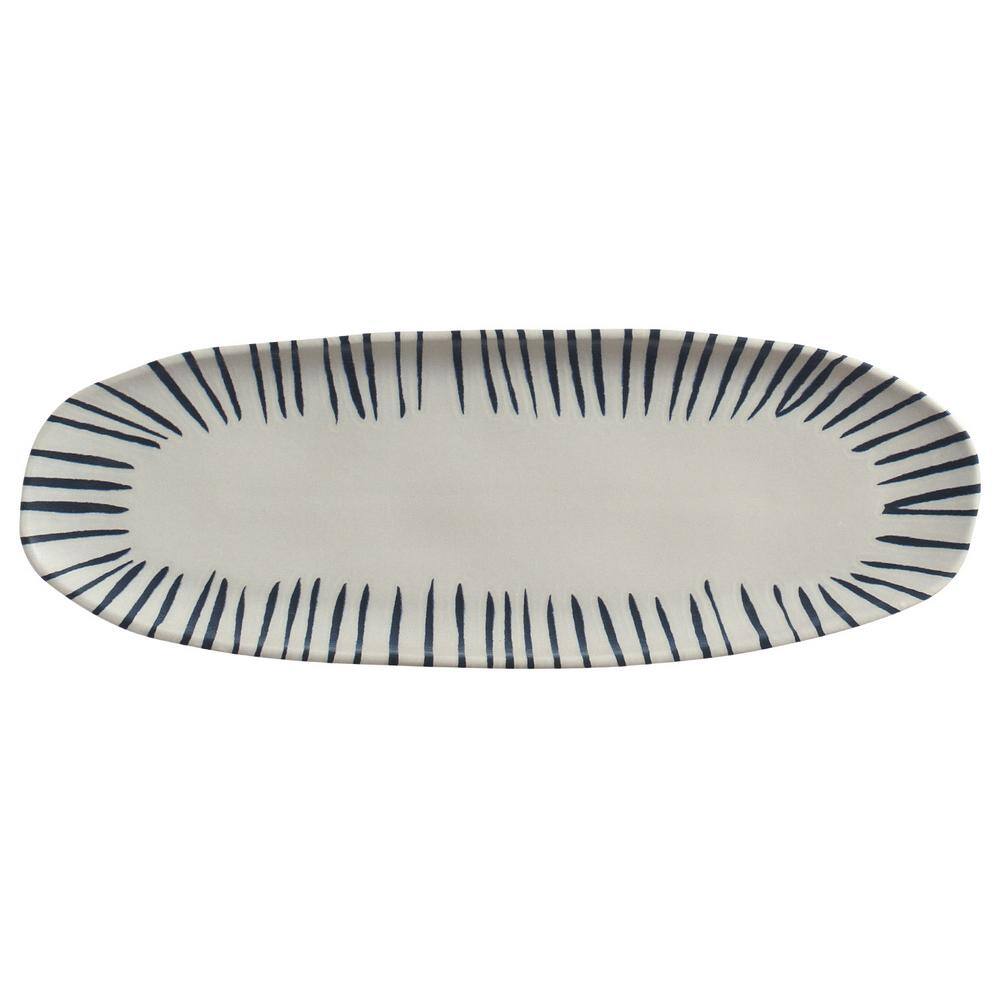 14.17 in. Elemento Multi-Colored Stoneware Shallow Oval Platter Large Organic (Set of 4) price history on PriceWatchPro