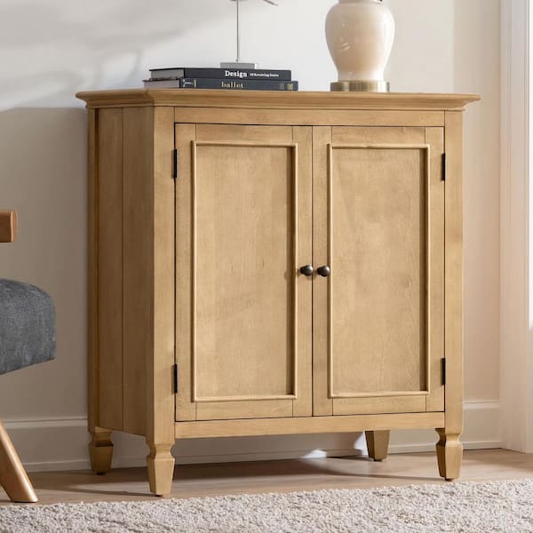 Bertram Natural 35 in. Accent Cabinet with Solid Wood Legs