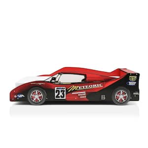 Verrett Red Twin Race Car Bed