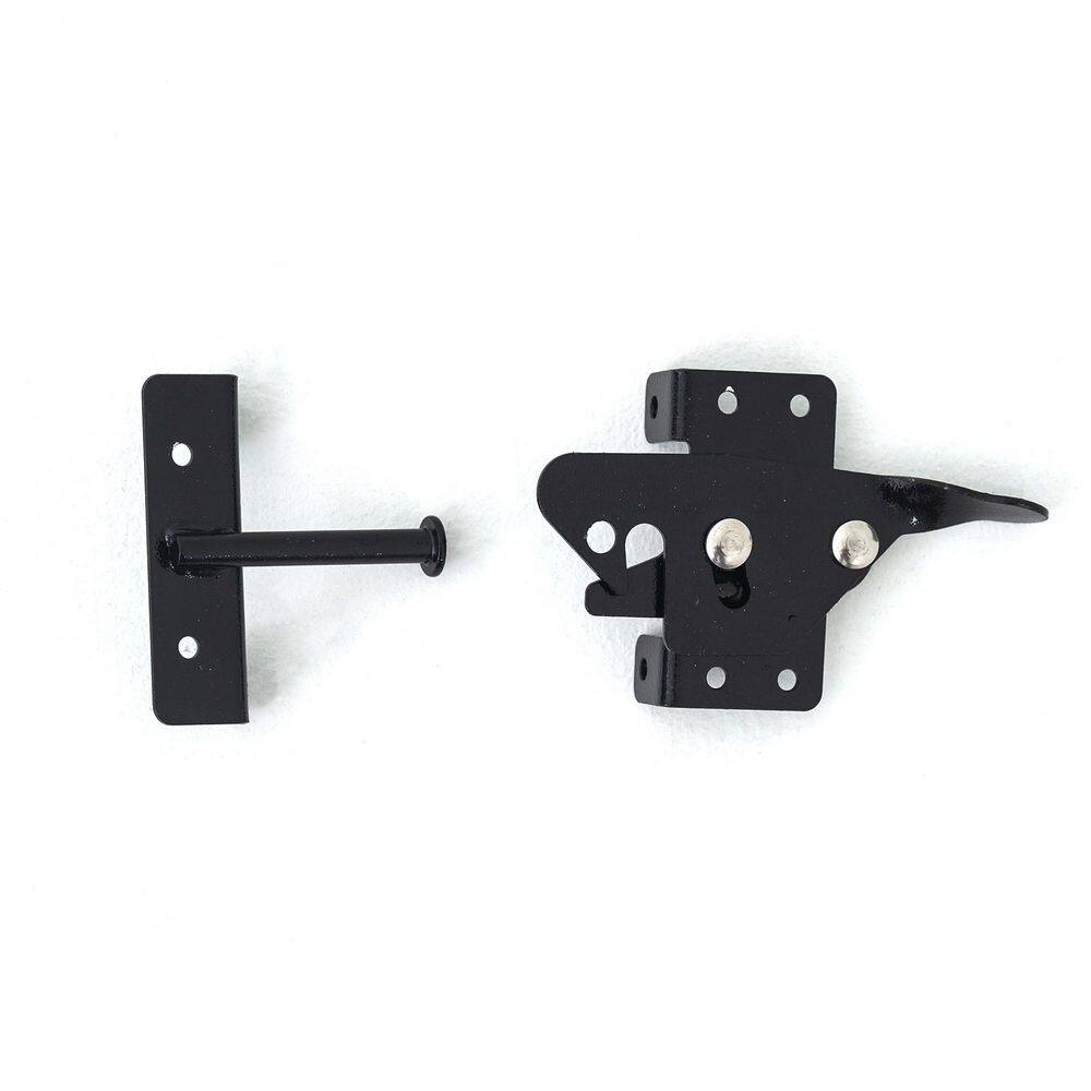 Adjustable Black Steel Frame Gate Kit with Truss Cable System
