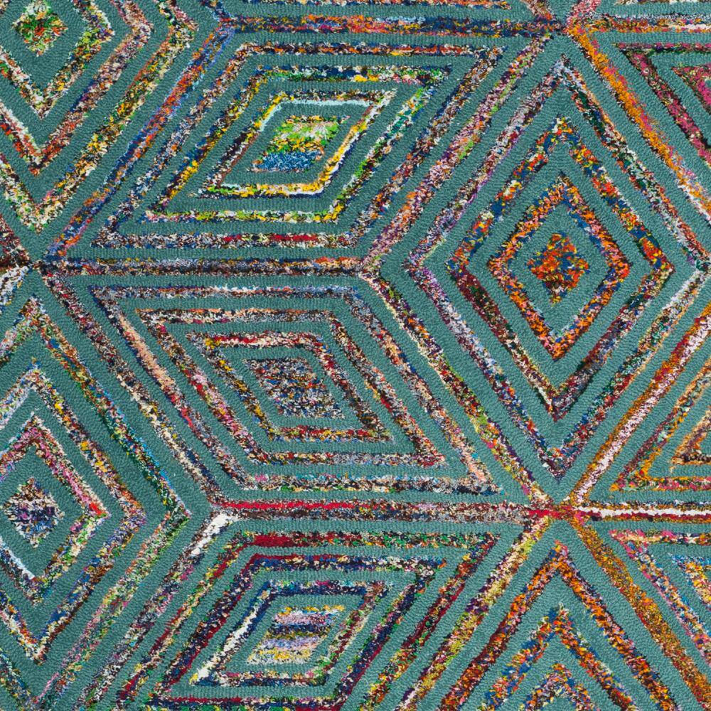 Handmade Nantucket Blue 9' x 12' Tufted Wool Area Rug
