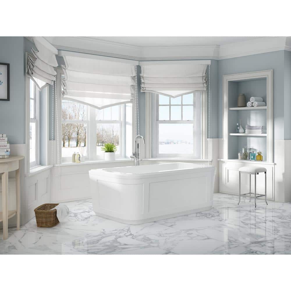 Athena Chrome Freestanding Roman Tub Faucet with Hand Shower