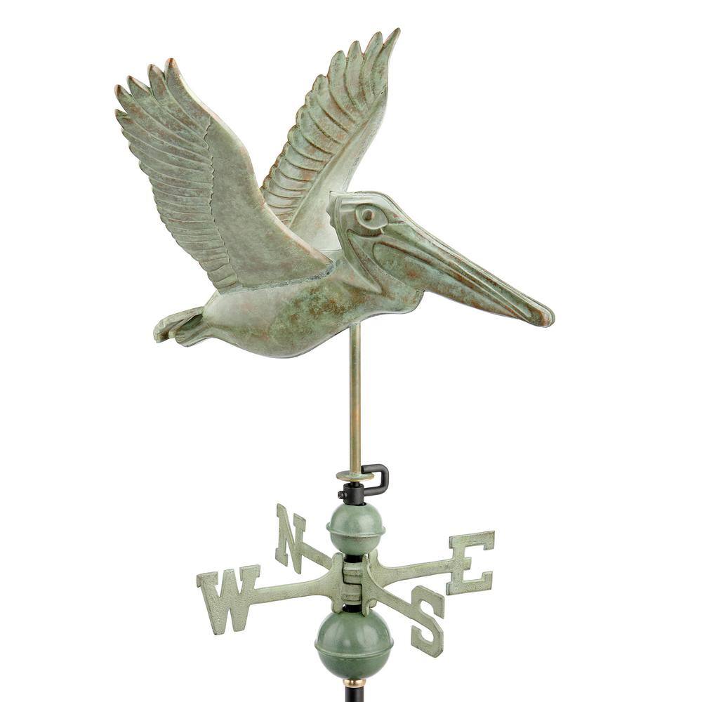 Good Directions Pelican Weathervane Blue Verde Copper 1909V1 The