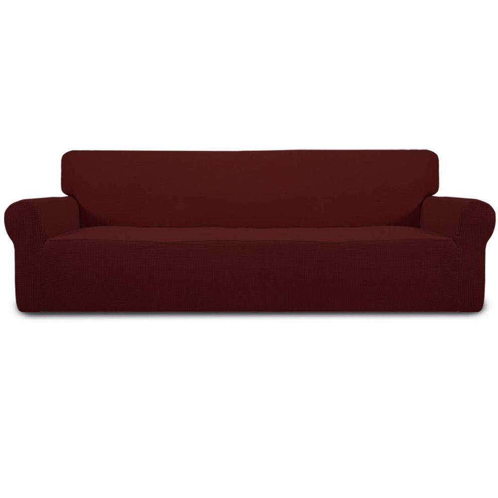 Stretch 4-Seater Sofa Slipcover 1-Piece Sofa Cover Furniture Protector Couc