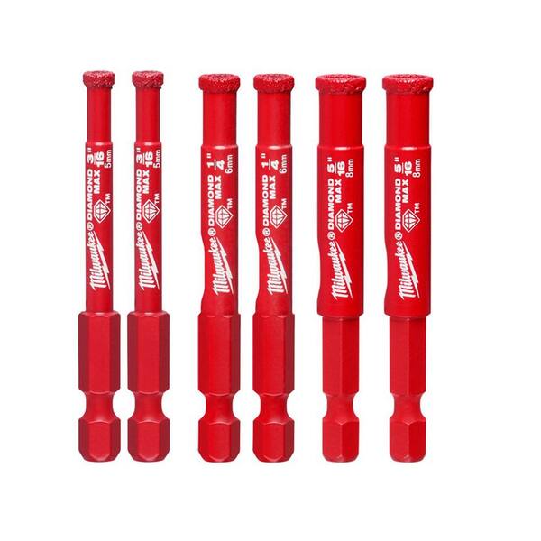 Milwaukee Diamond MAX Hole Saw Set (6Piece) 4956050049560500
