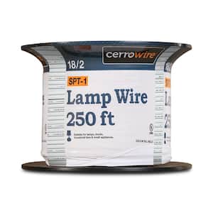250 ft. 18/2 White Stranded Copper Lamp Wire