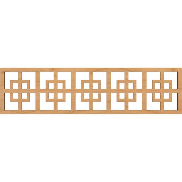 Ekena Millwork Cambridge Fretwork 0.375 in. D x 47 in. W x 12 in. L Maple Wood Panel Moulding