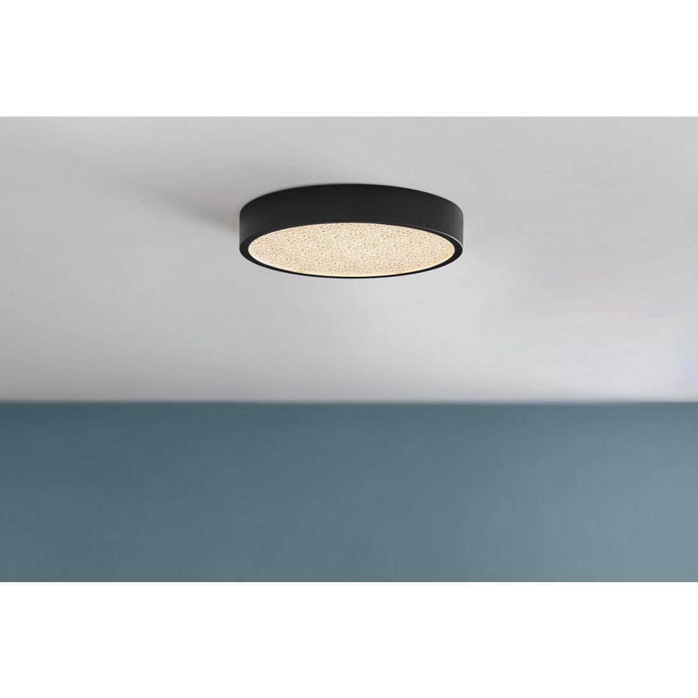 Kempster 12 in. 1-Light Matte Black Integrated LED Flush Mount price history on PriceWatchPro